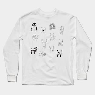 Woodland animals Long Sleeve T-Shirt